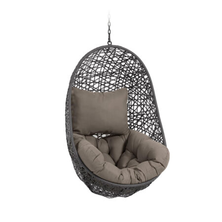 Kave Home Hangstoel Florina - Antraciet | Kave Home