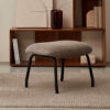Kave Home Hocker Belina Chenille - Lichtbruin | Kave Home