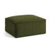 Kave Home Hocker Blok Rib - Donkergroen | Kave Home