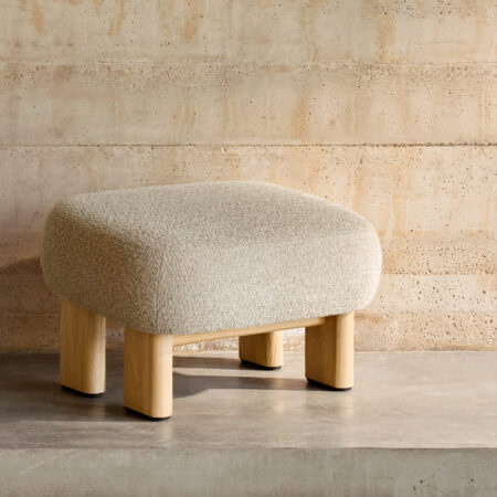 Kave Home Hocker Cabana Chenille - Beige | Kave Home