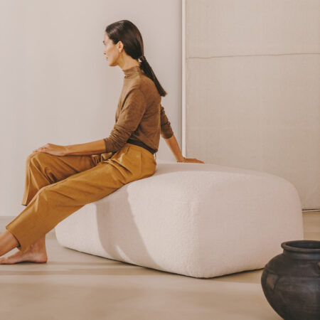 Kave Home Hocker Martina Bouclé