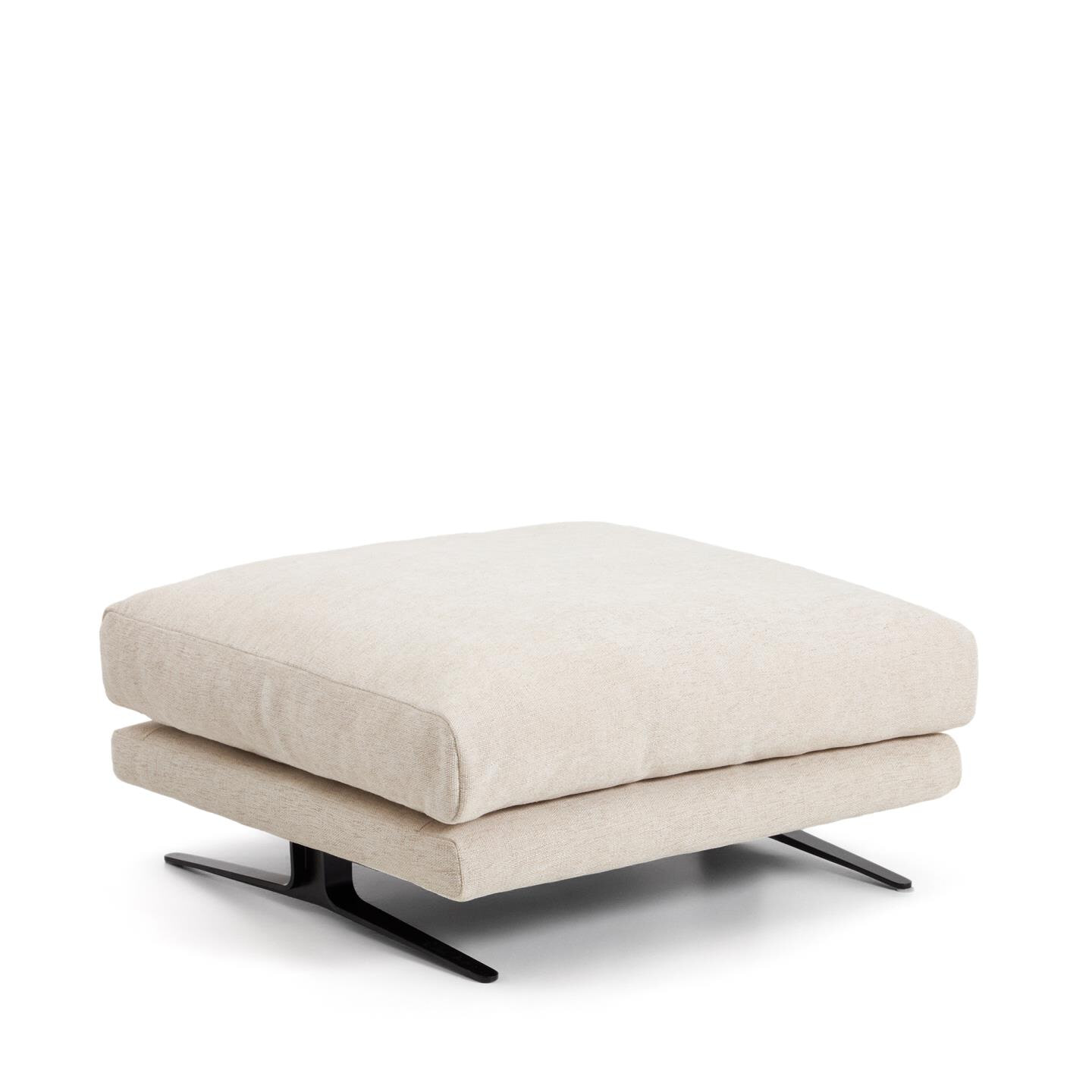 Kave Home Hocker Veliro Chenille - Beige | Kave Home