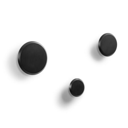 Kave Home Kapstokhaak Nadua Set van 3 stuks - Zwart | Kave Home
