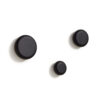 Kave Home Kapstokhaak Nadua Set van 3 stuks - Zwart | Kave Home