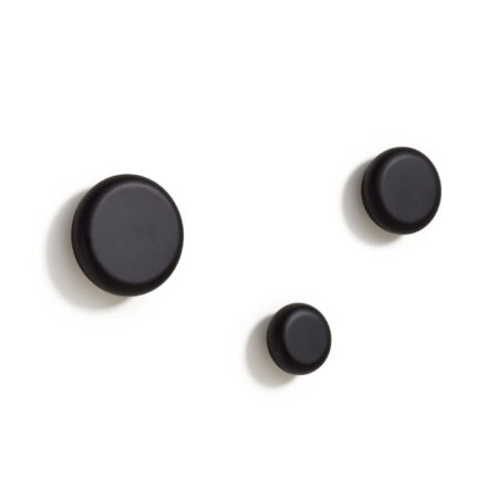 Kave Home Kapstokhaak Nadua Set van 3 stuks - Zwart | Kave Home