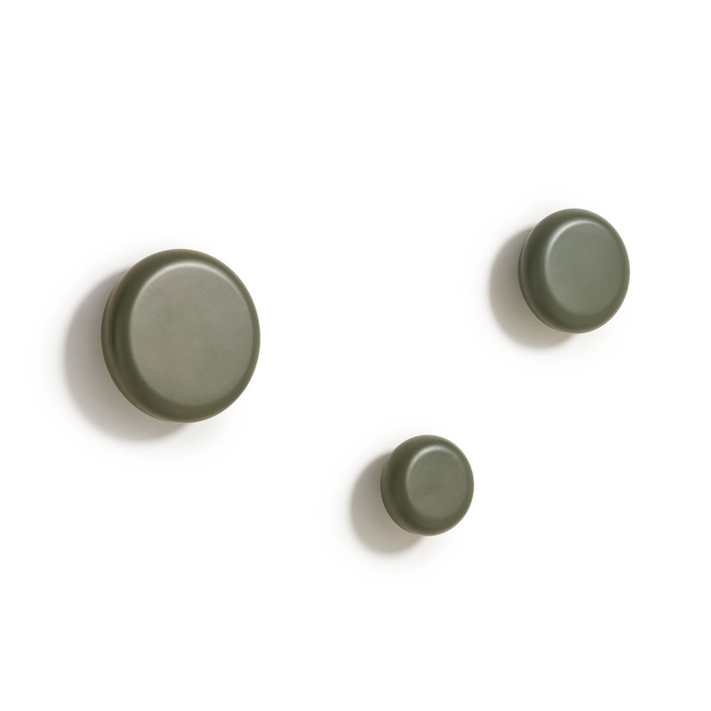 Kave Home Kapstokhaak Nadue Set van 3 stuks - Donkergroen | Kave Home