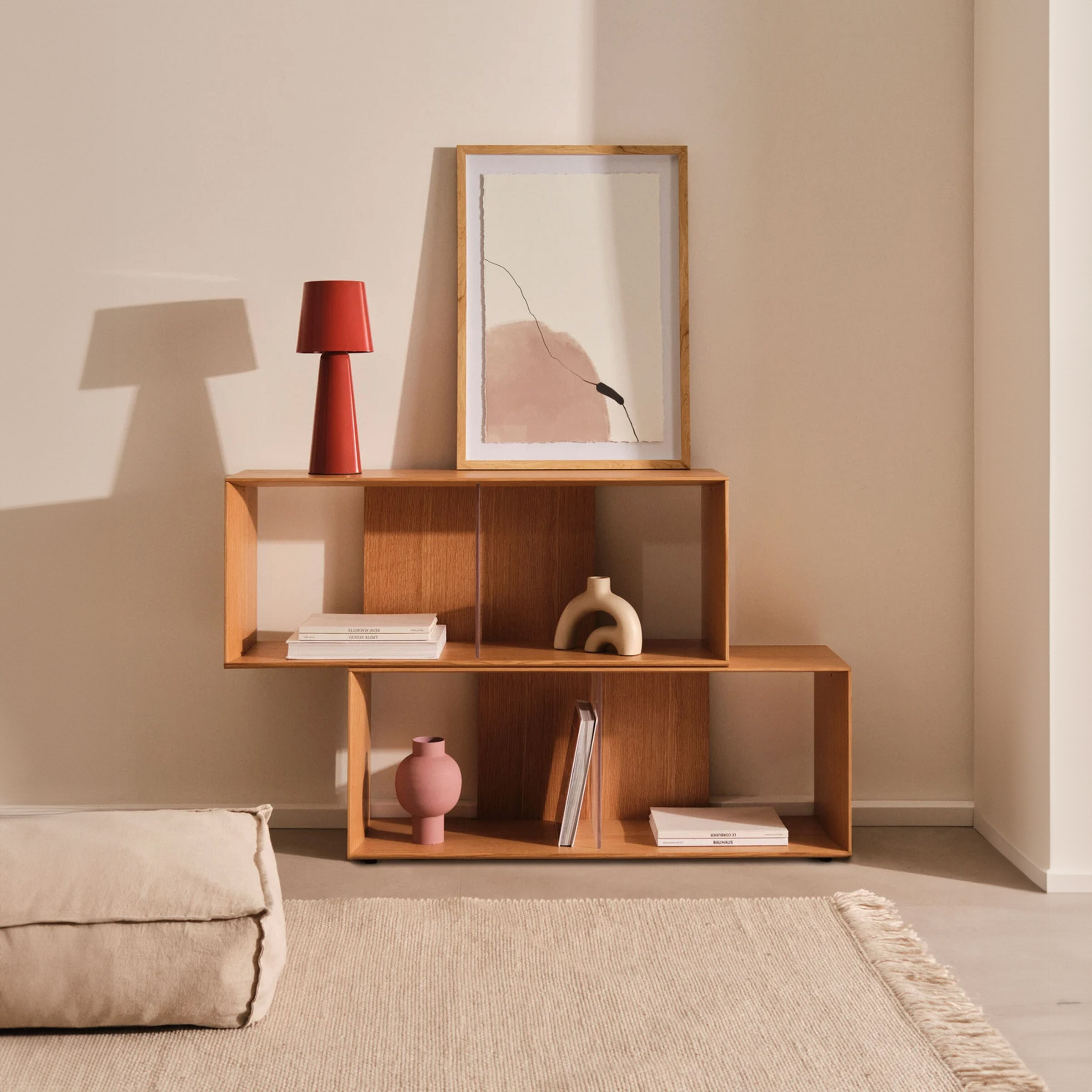 Kave Home Modulair Wandrek Litto Eiken