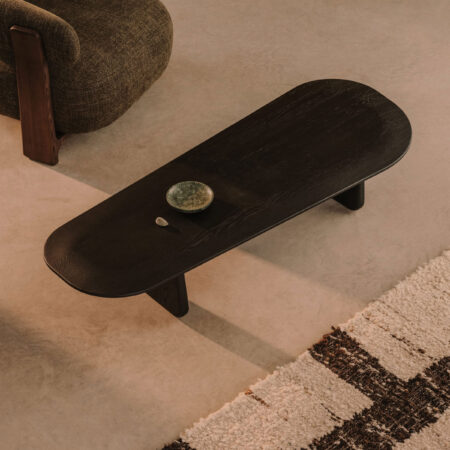 Kave Home Organische Salontafel Pirita Eikenhout