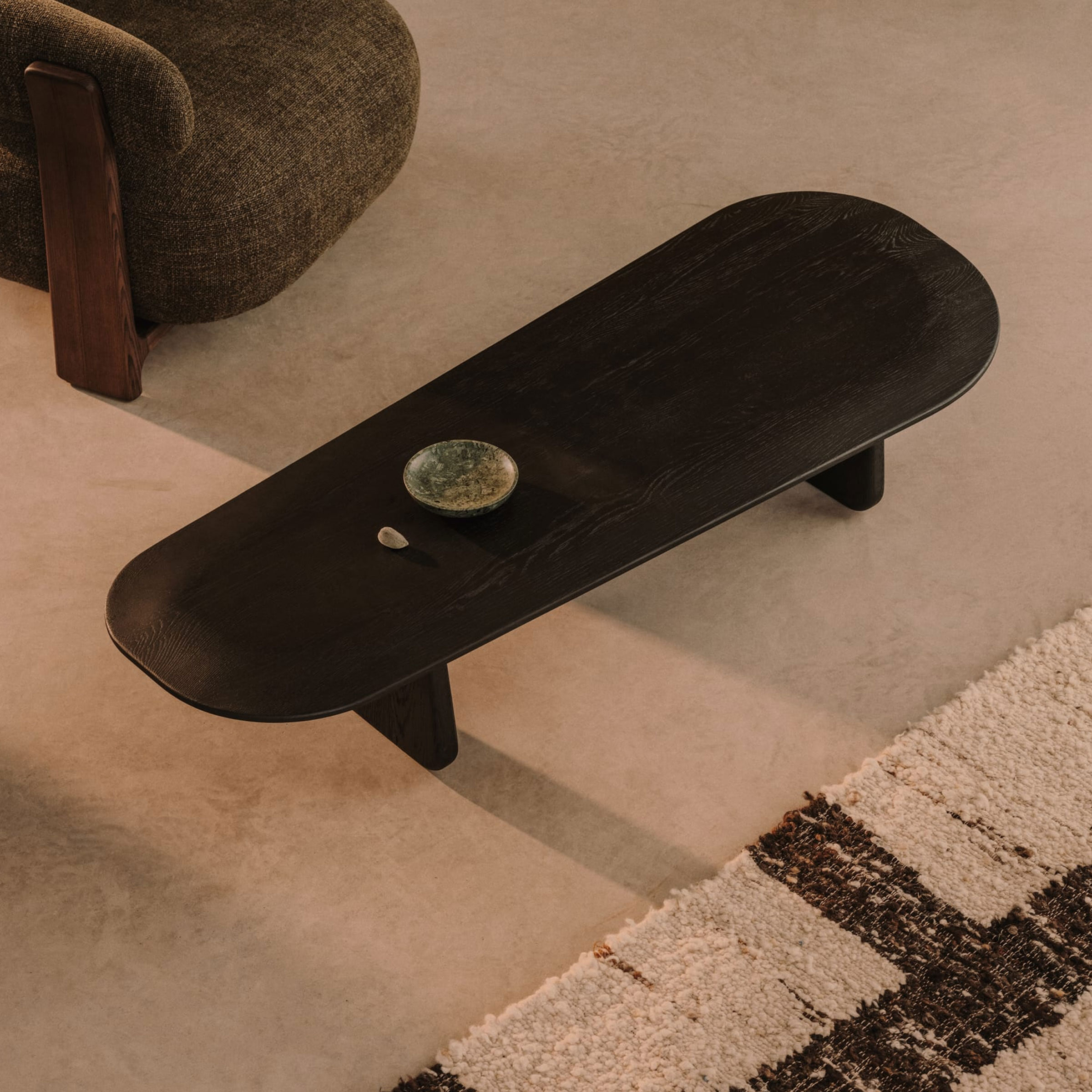 Kave Home Organische Salontafel Pirita Eikenhout