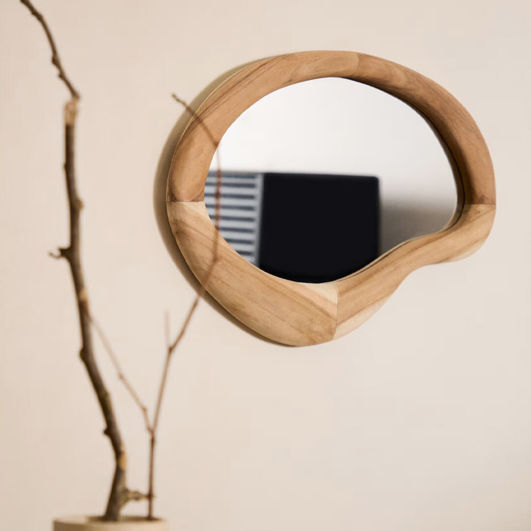 Kave Home Organische Spigel Selem Mungurhout