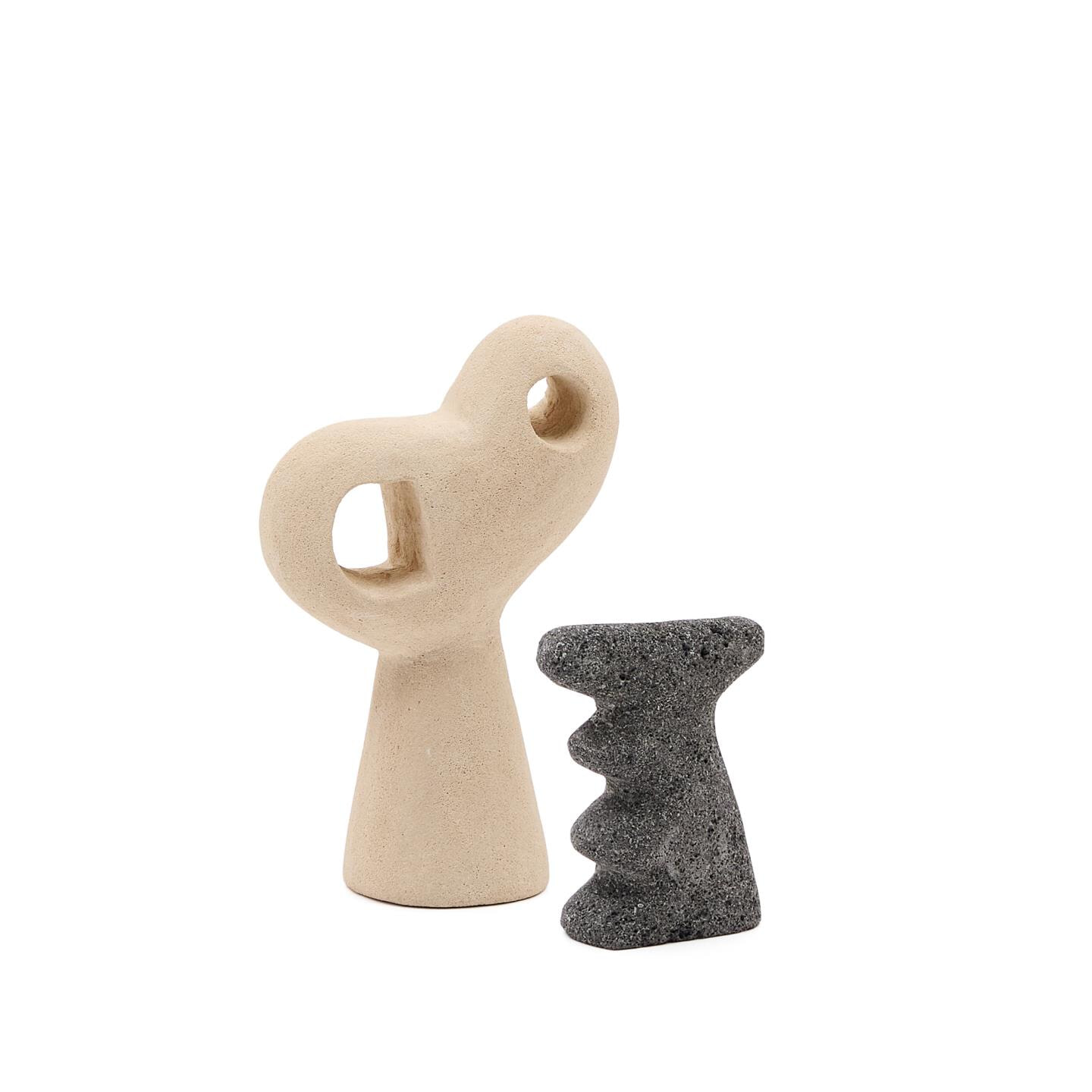 Kave Home Ornament Arif Set van 2 stuks - Grijs | Kave Home