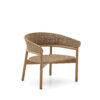 Kave Home Outdoor Fauteuil Arinella Acaciahout en geweven touw - Beige | Kave Home