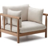 Kave Home Outdoor Fauteuil Sacova Eucalyptushout - Beige | Kave Home