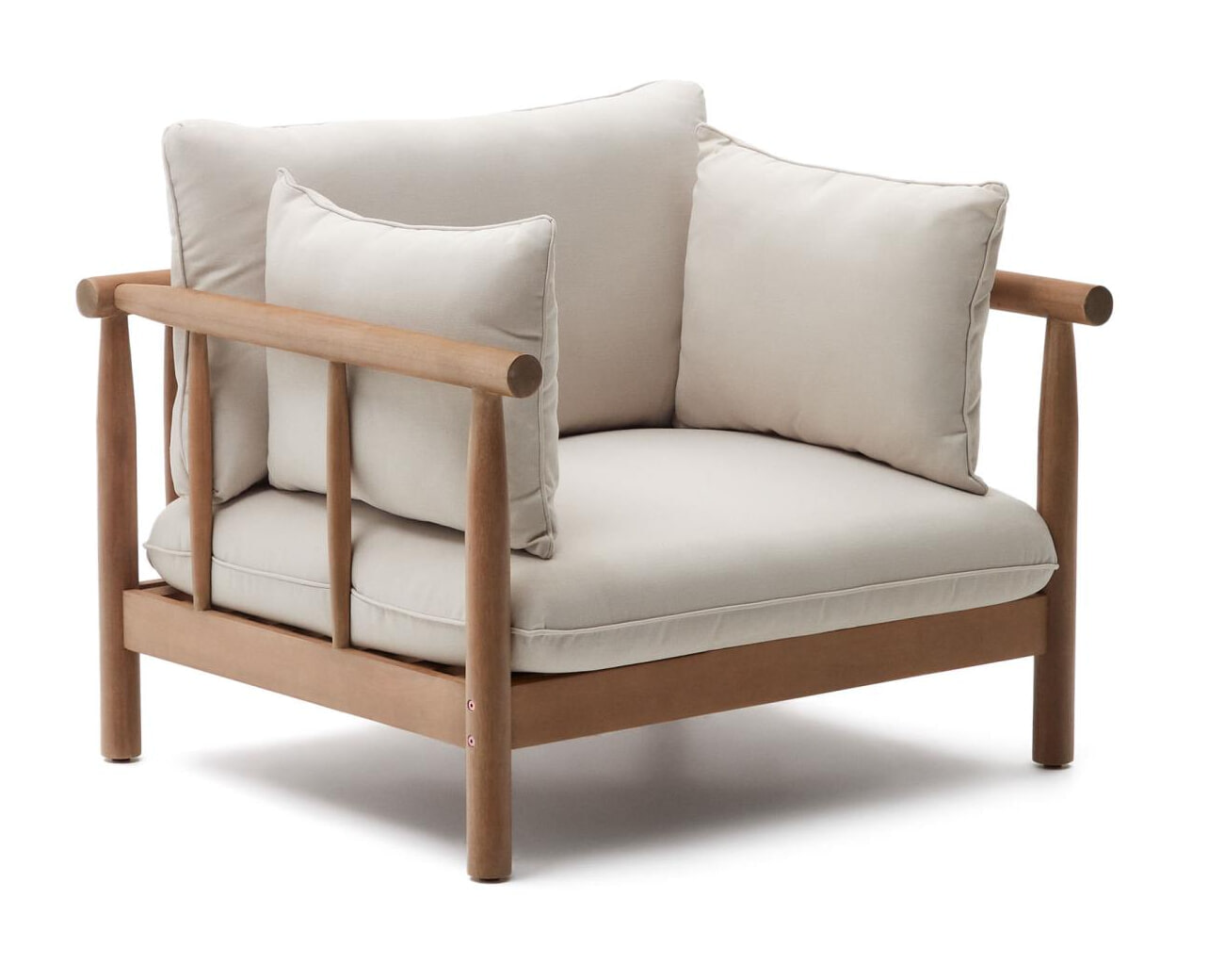 Kave Home Outdoor Fauteuil Sacova Eucalyptushout - Beige | Kave Home