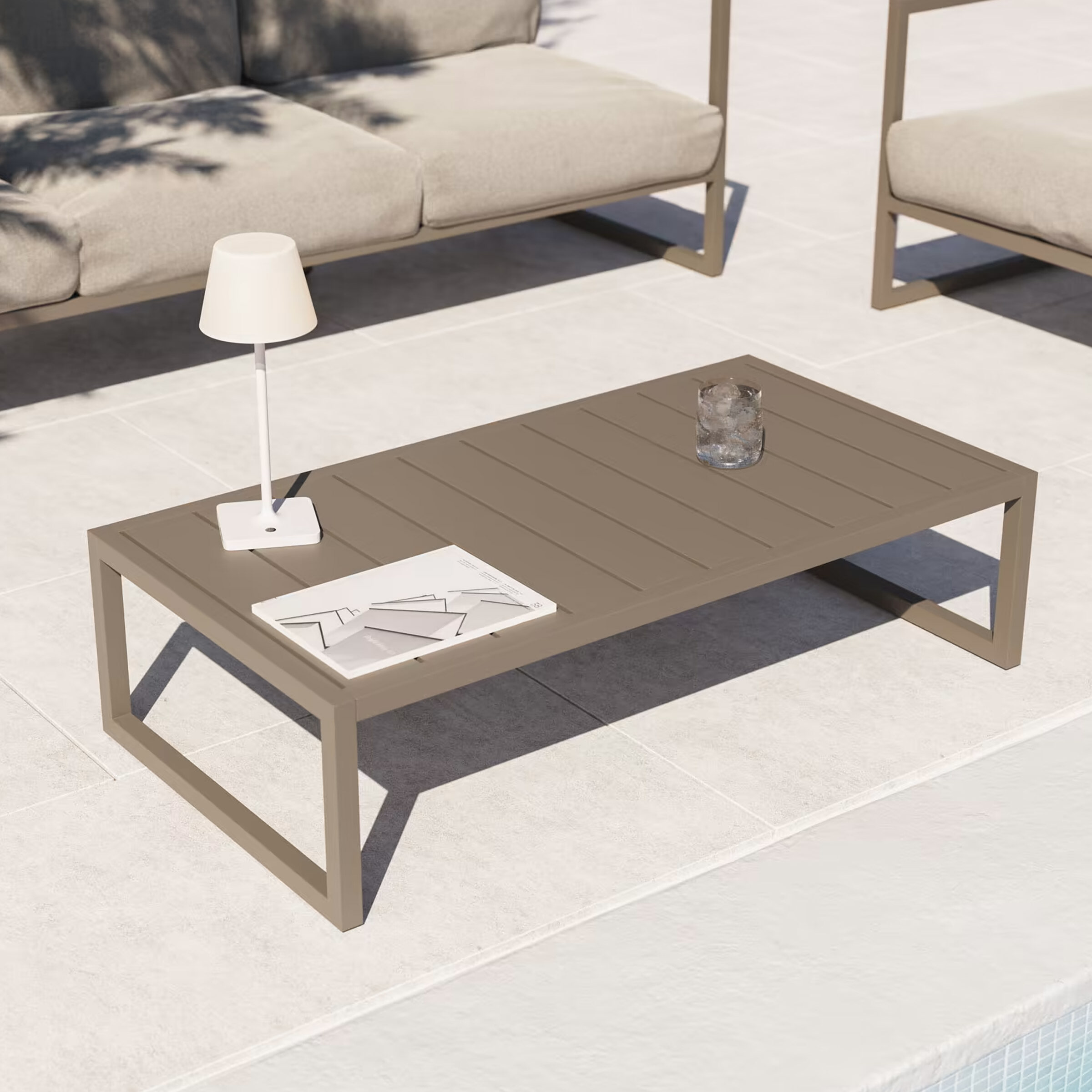 Kave Home Outdoor Salontafel Comova 114 x 60cm - Donkergroen | Kave Home