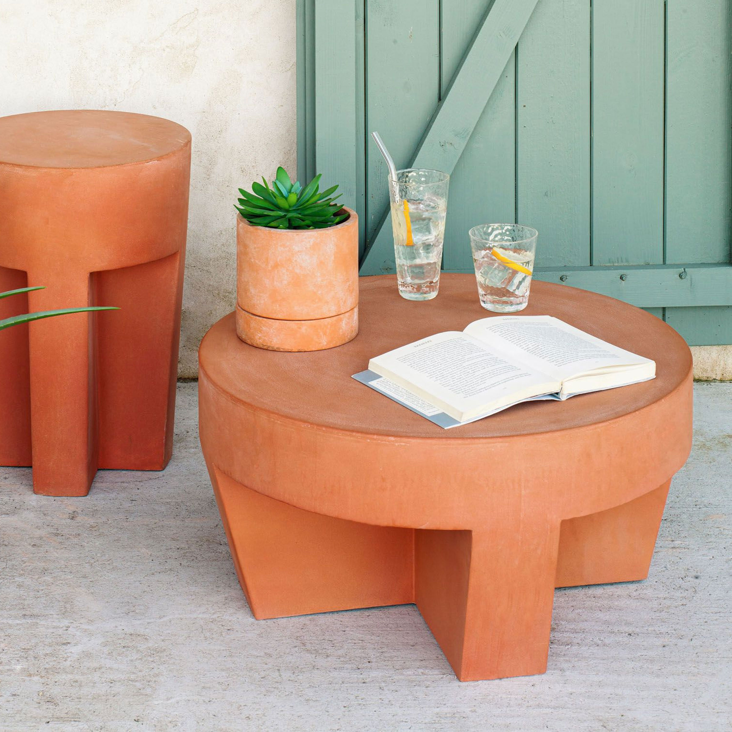 Kave Home Outdoor Salontafel Vilena Ø60cm - Roestbruin - Rond | Kave Home