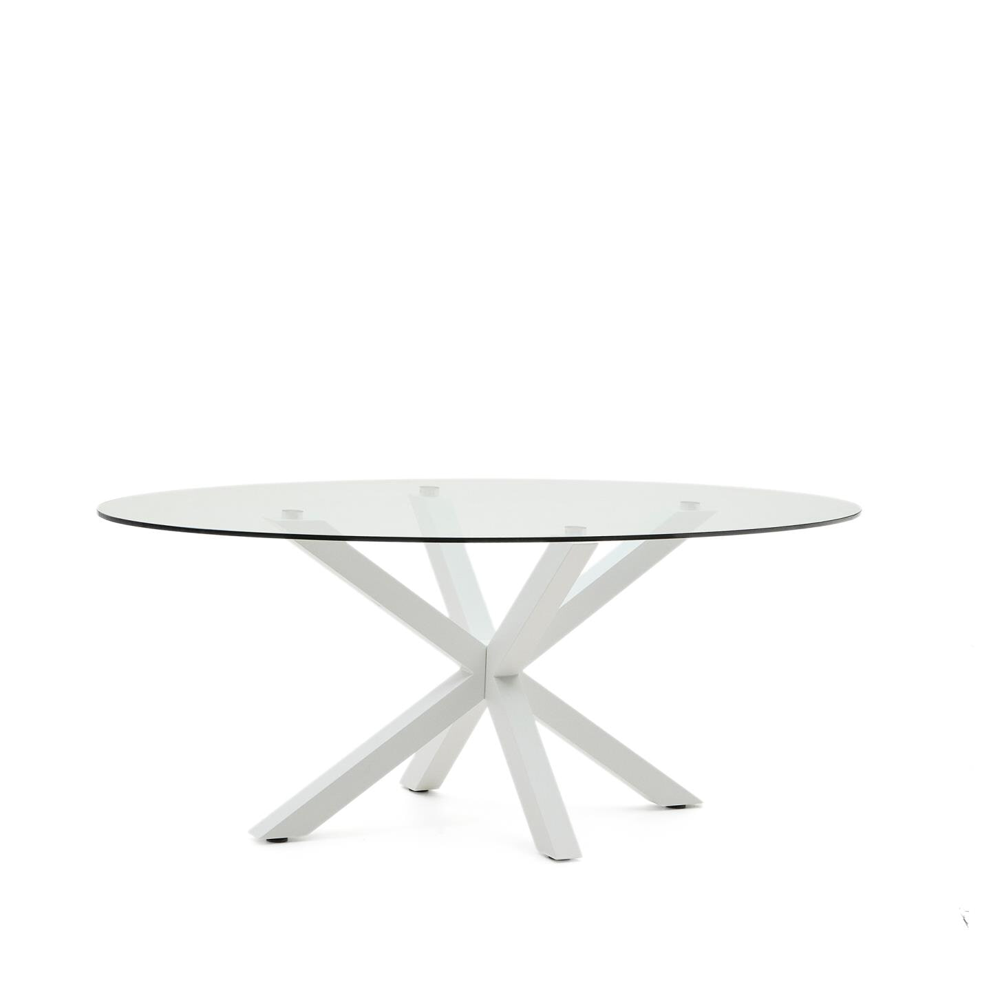 Kave Home Ovale Eettafel Argo Glas