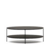 Kave Home Ovale Salontafel Fideia Glas en Metaal