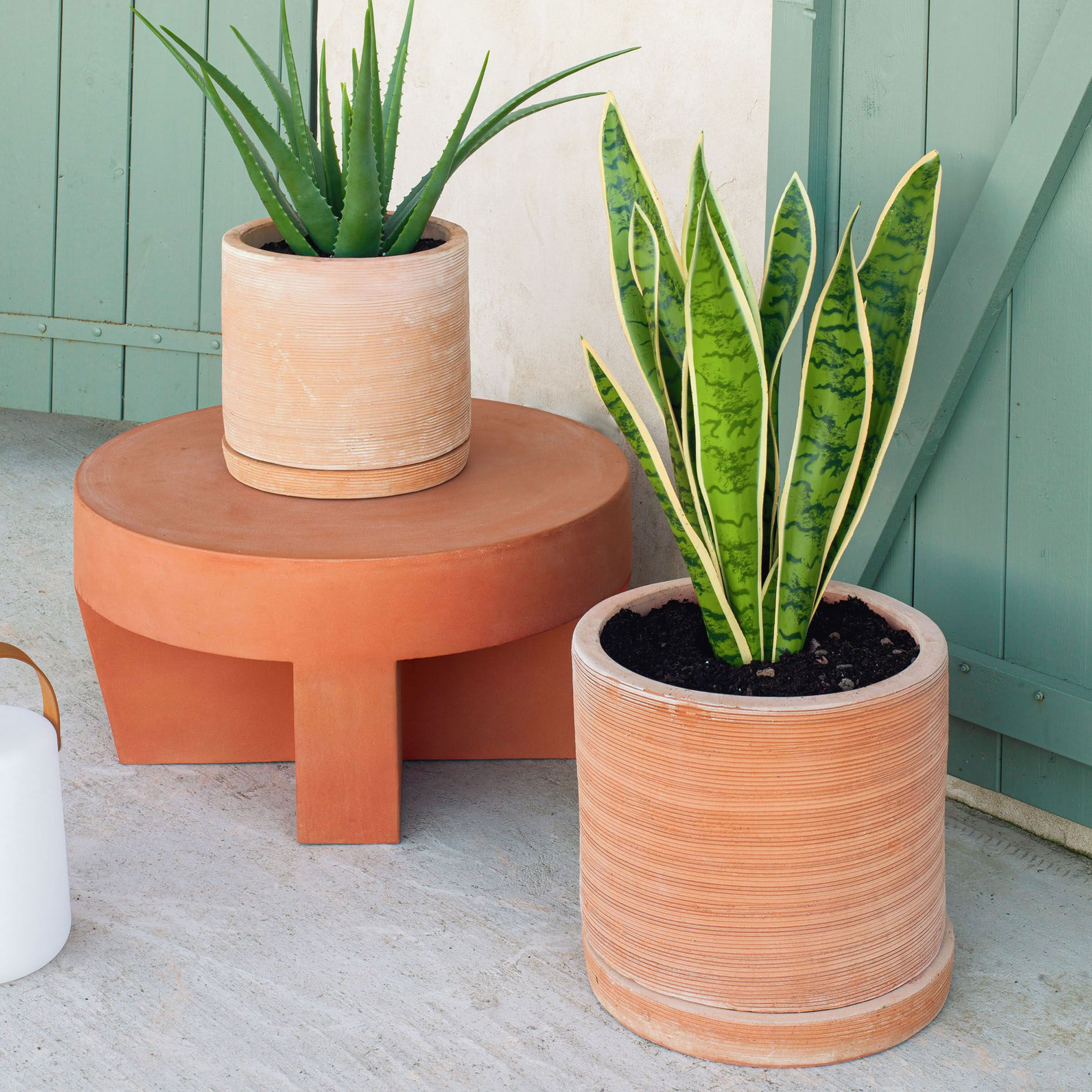 Kave Home Pot Karlina set van 2 stuks - Roestbruin | Kave Home