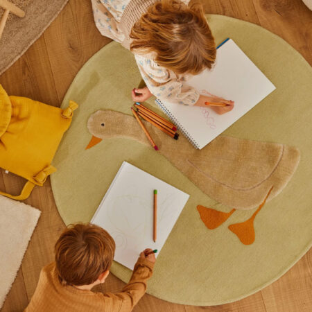 Kave Home Rond Vloerkleed Milu 100cm - Groen | Kave Home