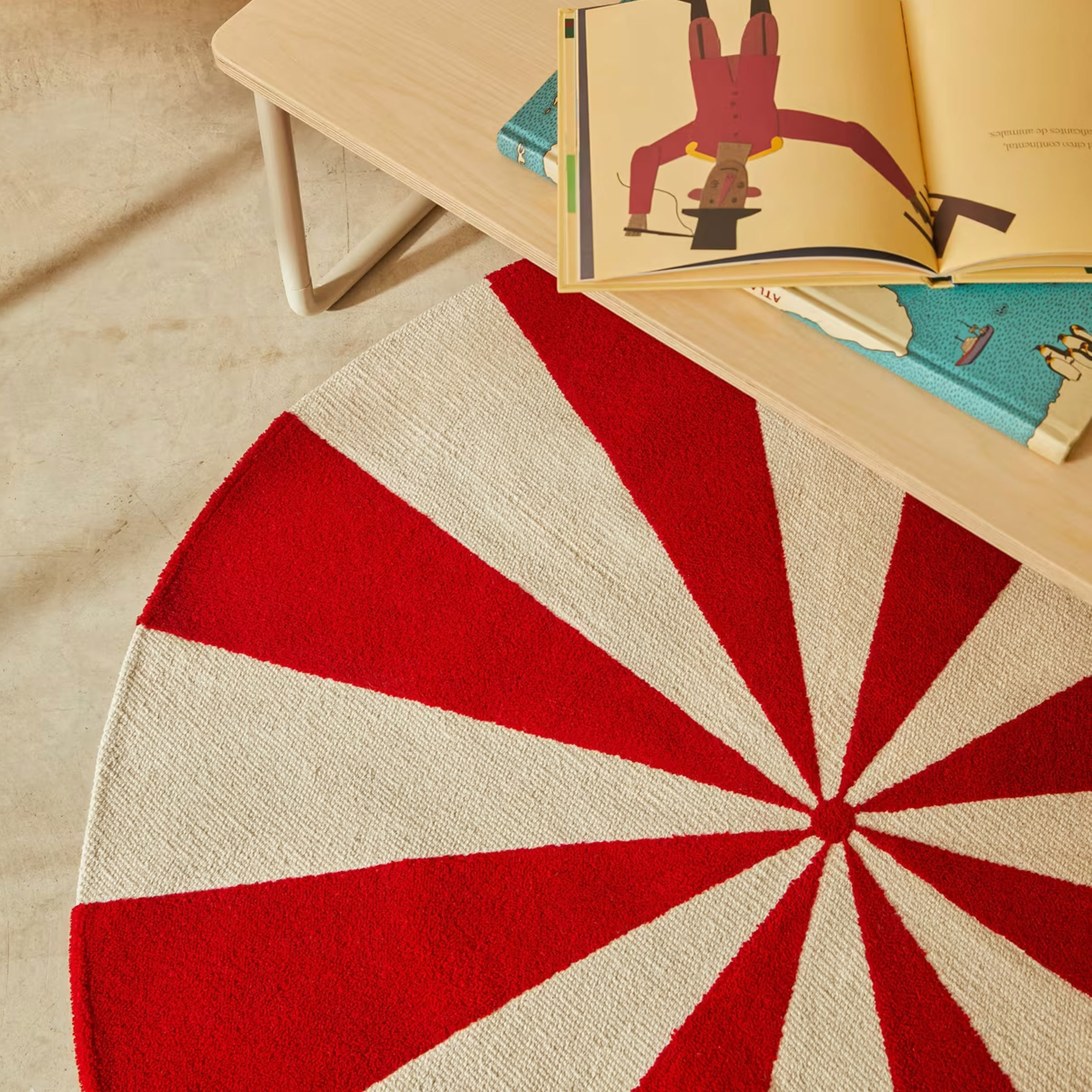 Kave Home Rond Vloerkleed Wirla 100cm - Kleurrijk
