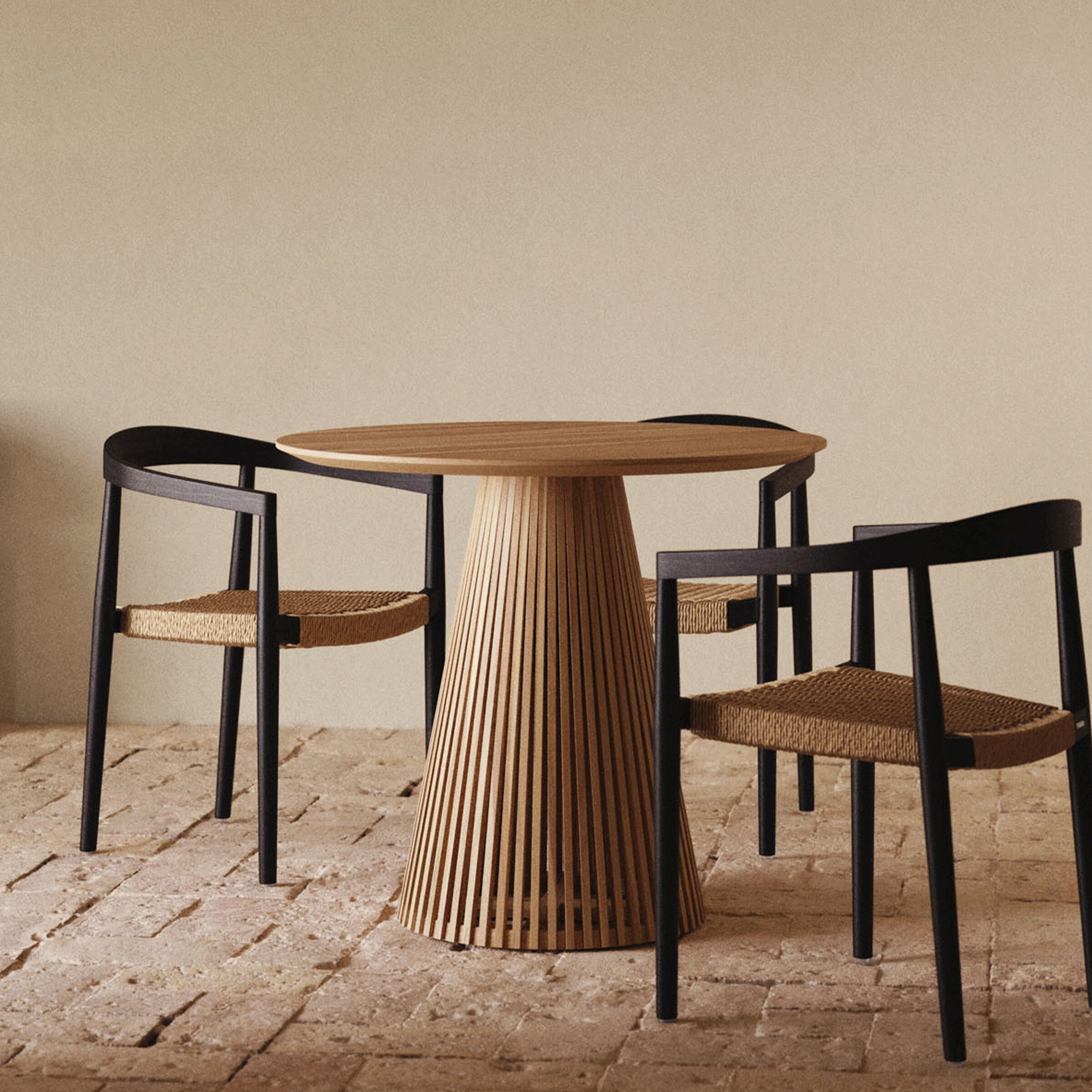 Kave Home Ronde Bistrotafel Jeanette Teakhout