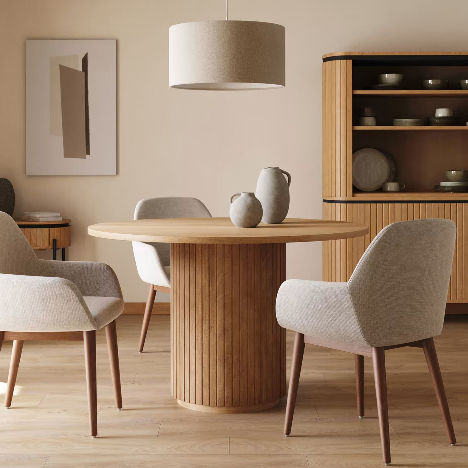 Kave Home Ronde Eettafel Licia Mangohout