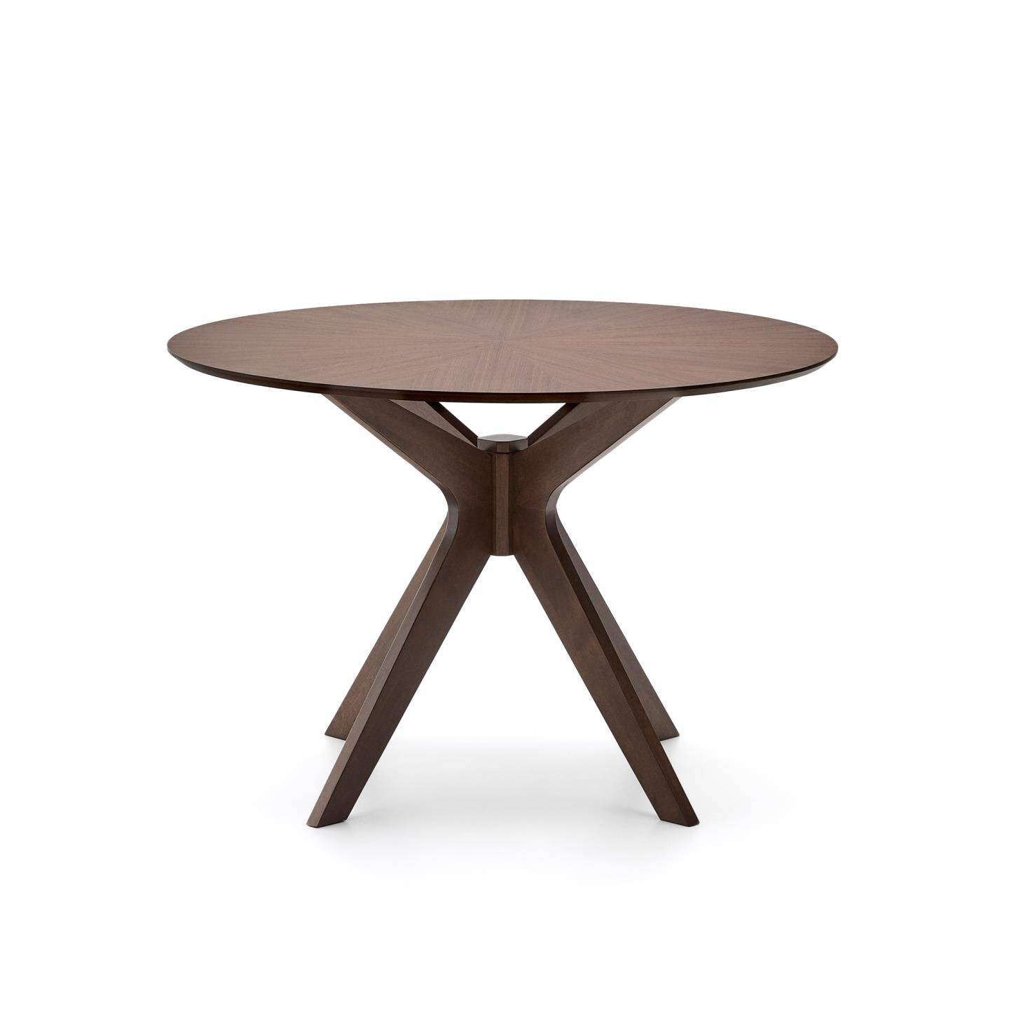 Kave Home Ronde Eettafel Naanim Walnootfineer