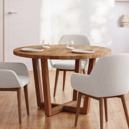 Kave Home Ronde Eettafel Nahla Acaciahout