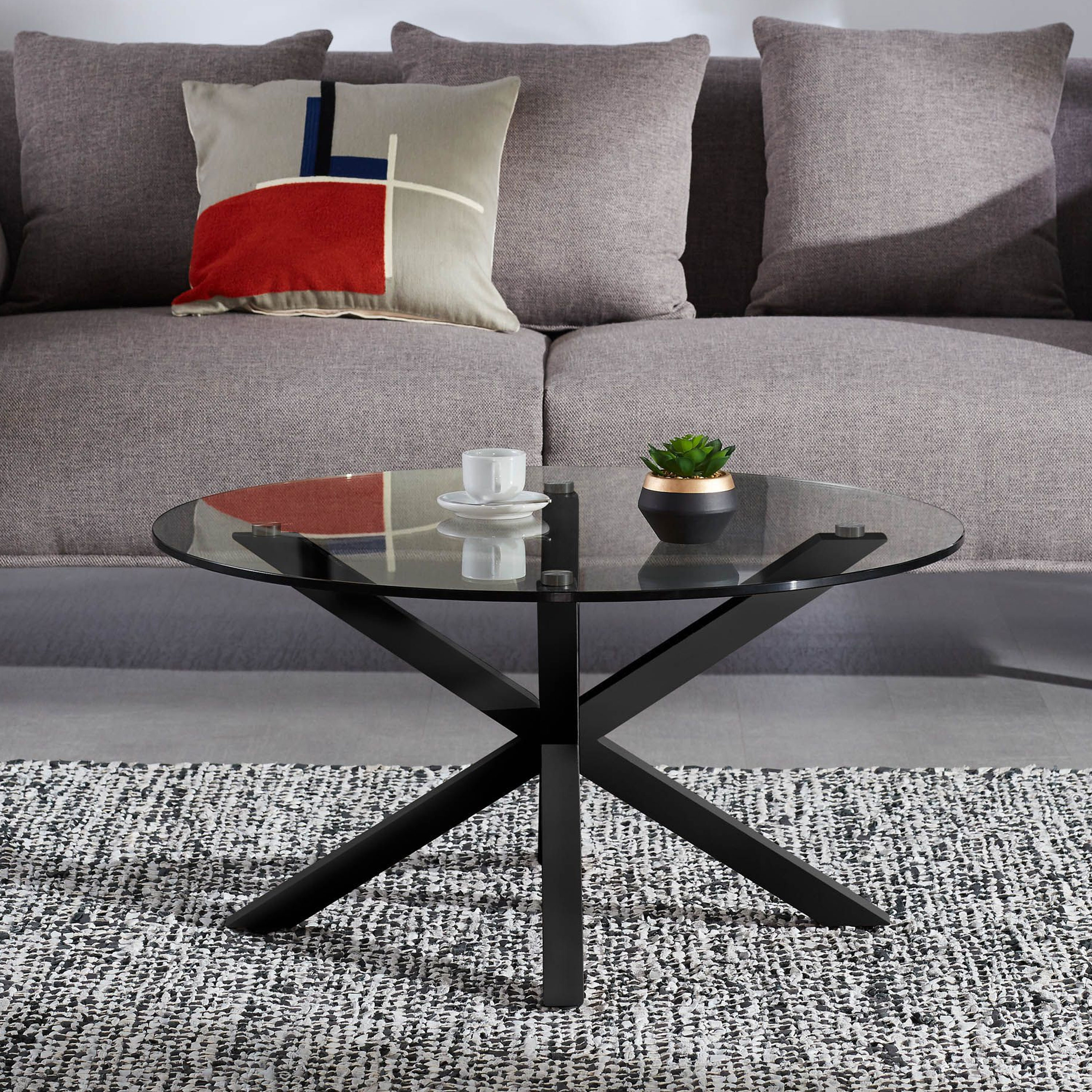Kave Home Ronde Salontafel Argo Ø82cm - Zwart | Kave Home