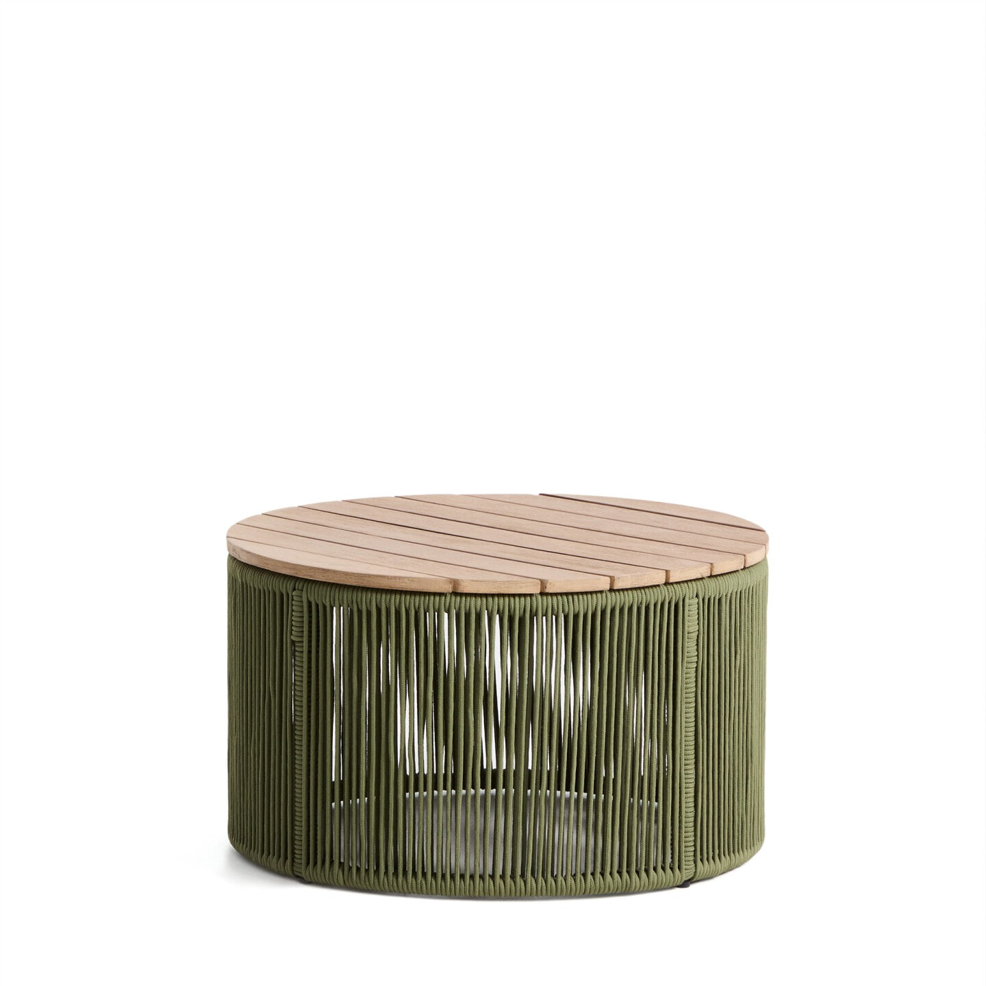 Kave Home Ronde Salontafel Dandara Acaciahout en touw