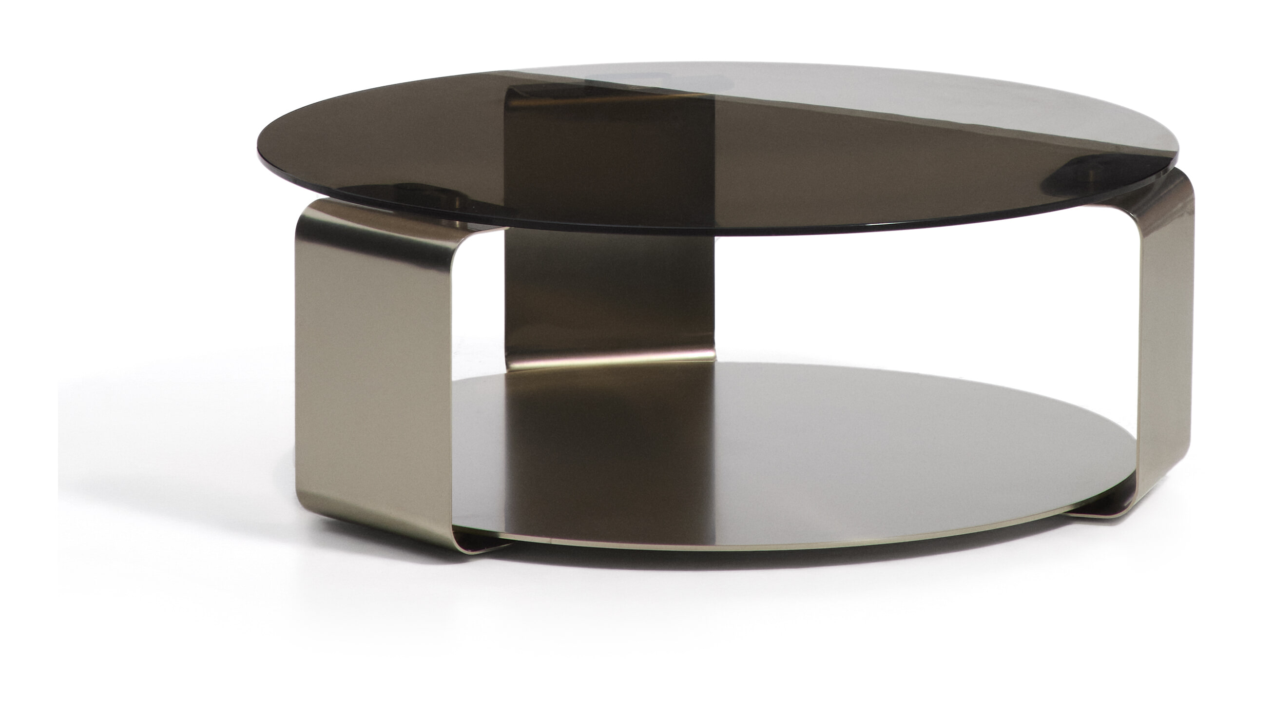 Kave Home Ronde Salontafel Dolven Glas & Metaal