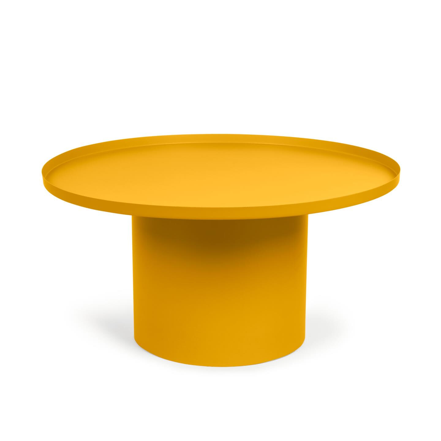 Kave Home Ronde Salontafel Fleksa 72cm - Mosterdgeel | Kave Home