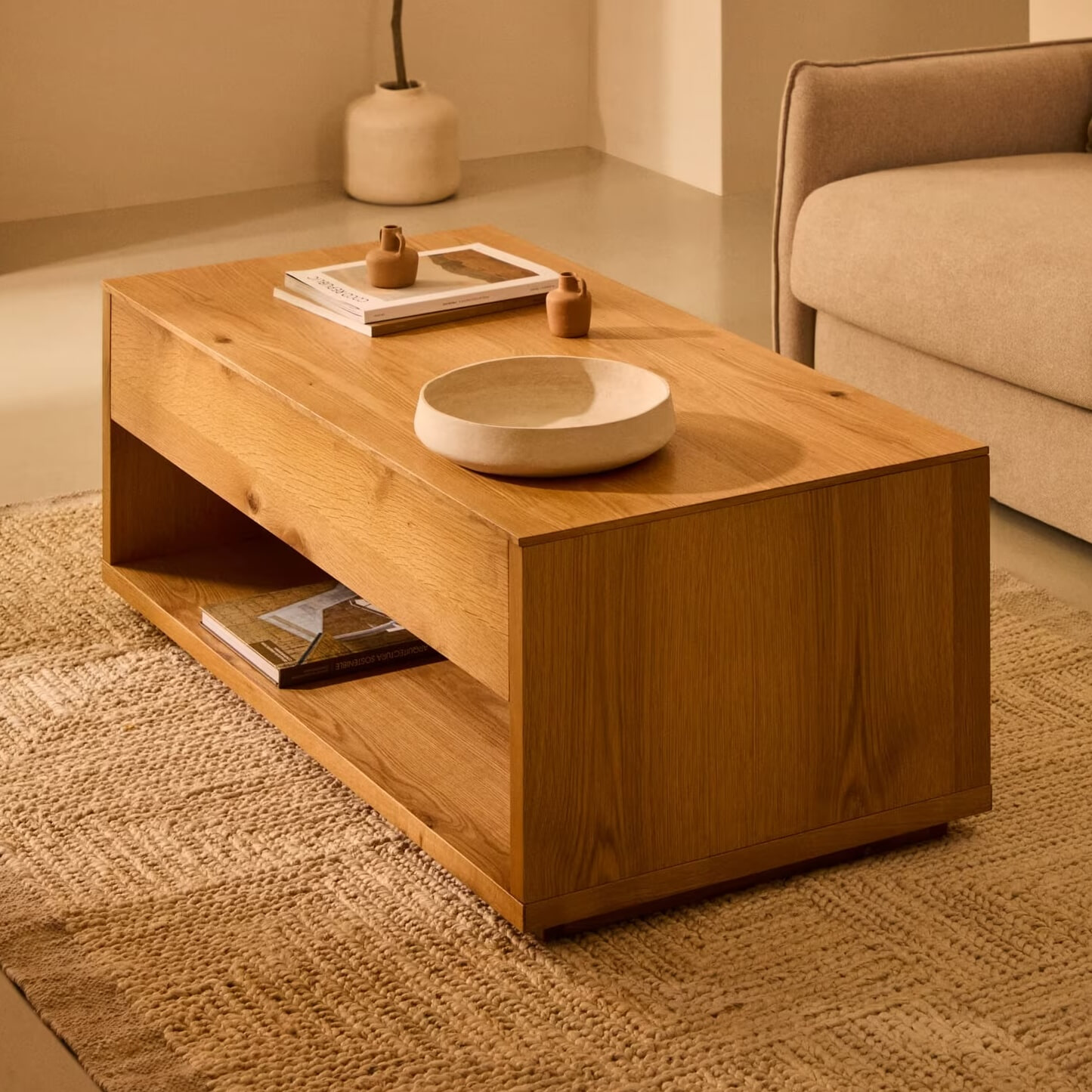 Kave Home Salontafel Alguema Eiken