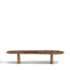Kave Home Salontafel Pirita Bruin marmer en licht eiken