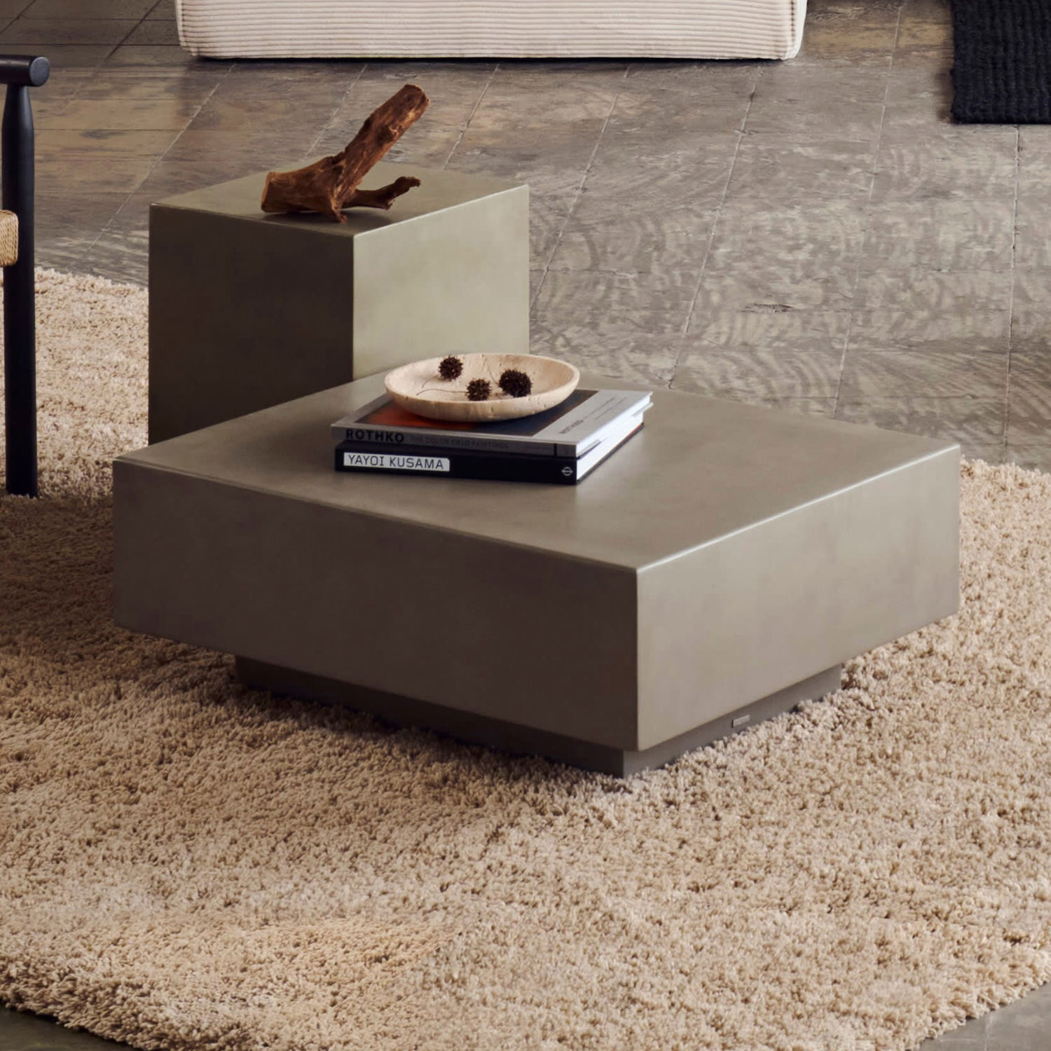 Kave Home Salontafel Rustella Cement