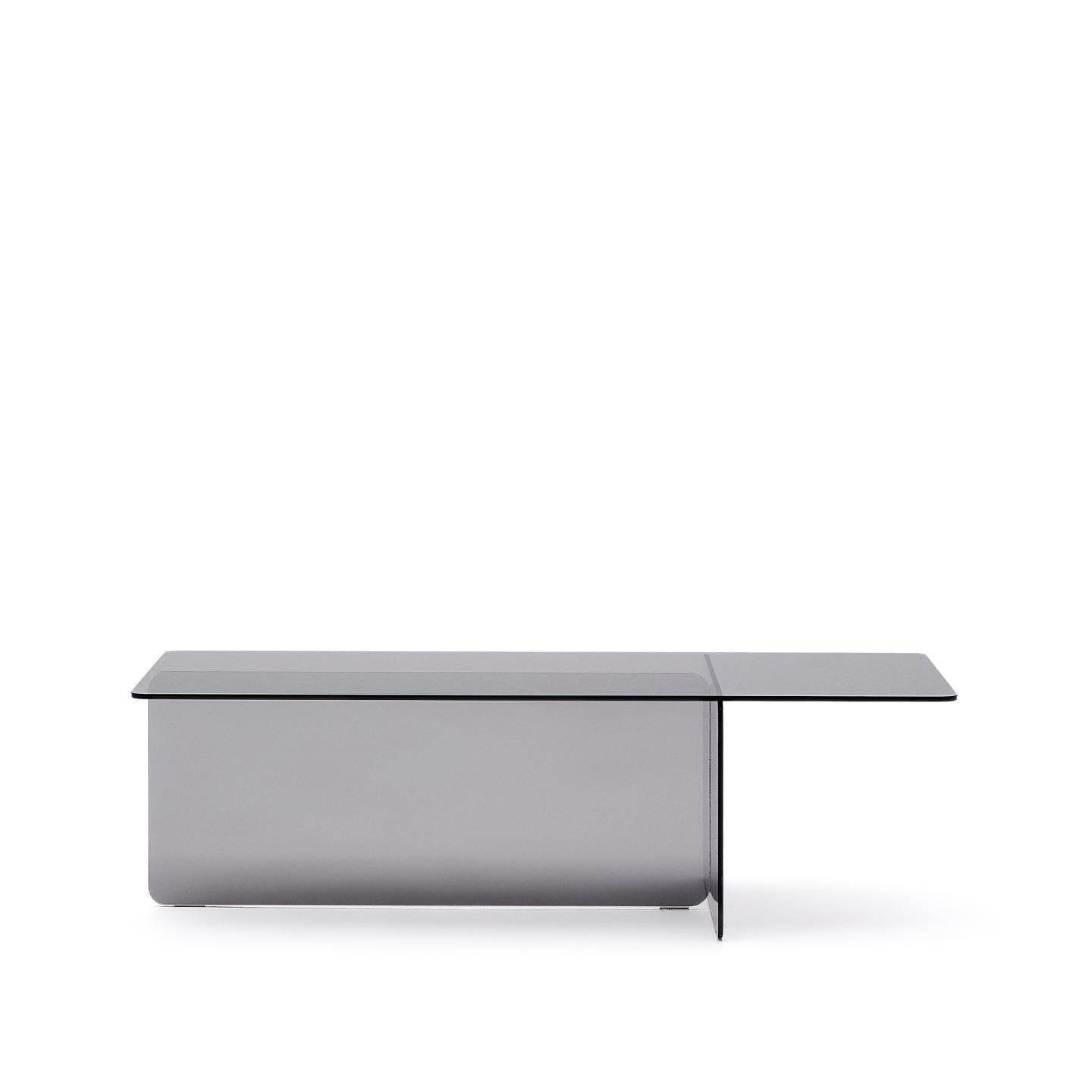 Kave Home Salontafel Zaren Grijs glas