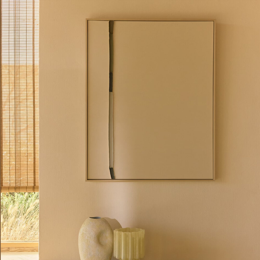 Kave Home Schilderij Deravia 100 x 80cm - Beige | Kave Home
