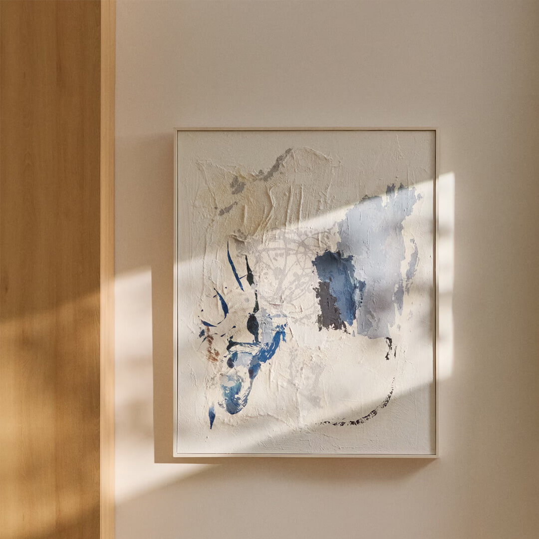 Kave Home Schilderij Erale 100 x 80cm - Blauw | Kave Home