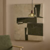 Kave Home Schilderij Fida 118 x 94cm - Donkergroen | Kave Home