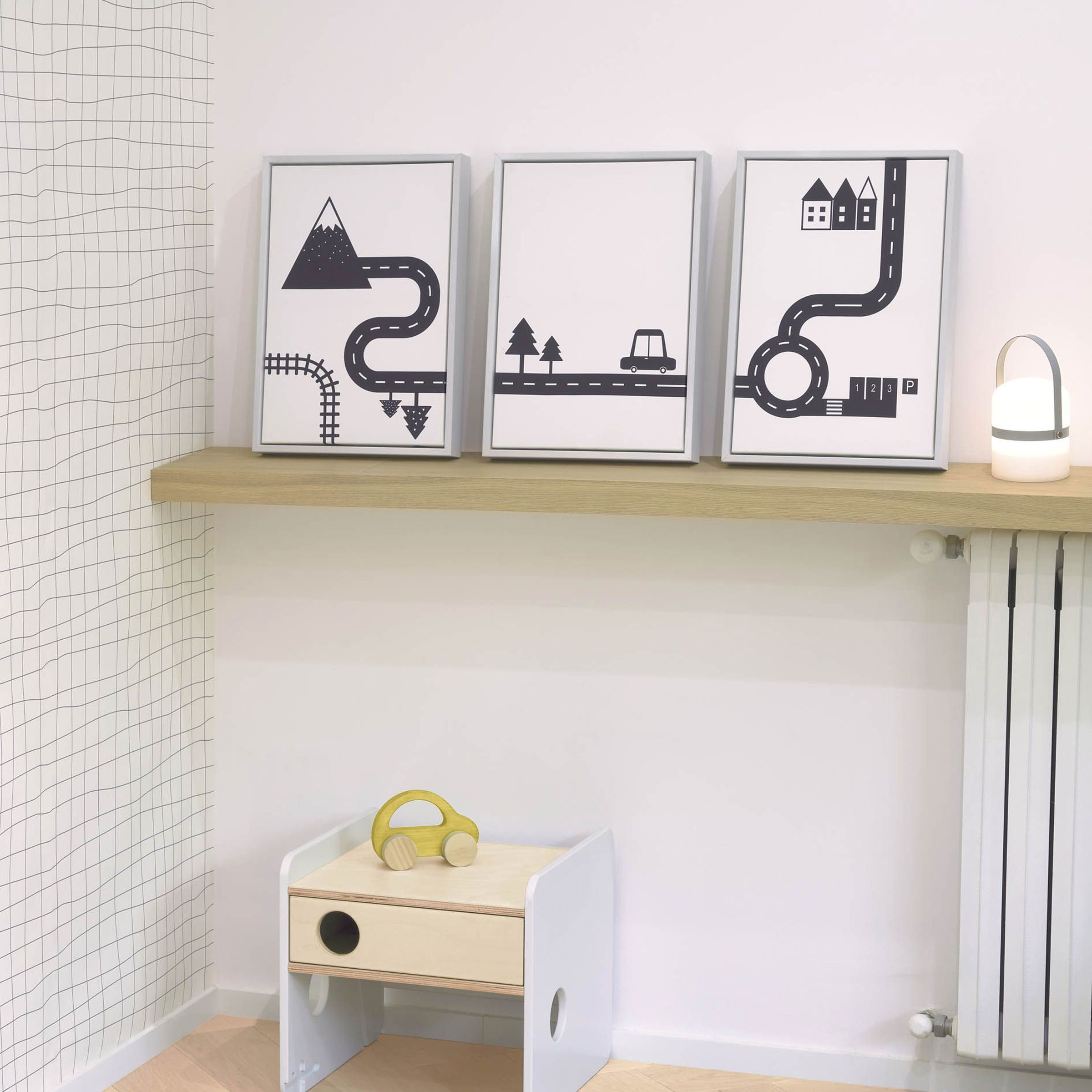 Kave Home Schilderij Nikki Set van 3 stuks - Wit | Kave Home