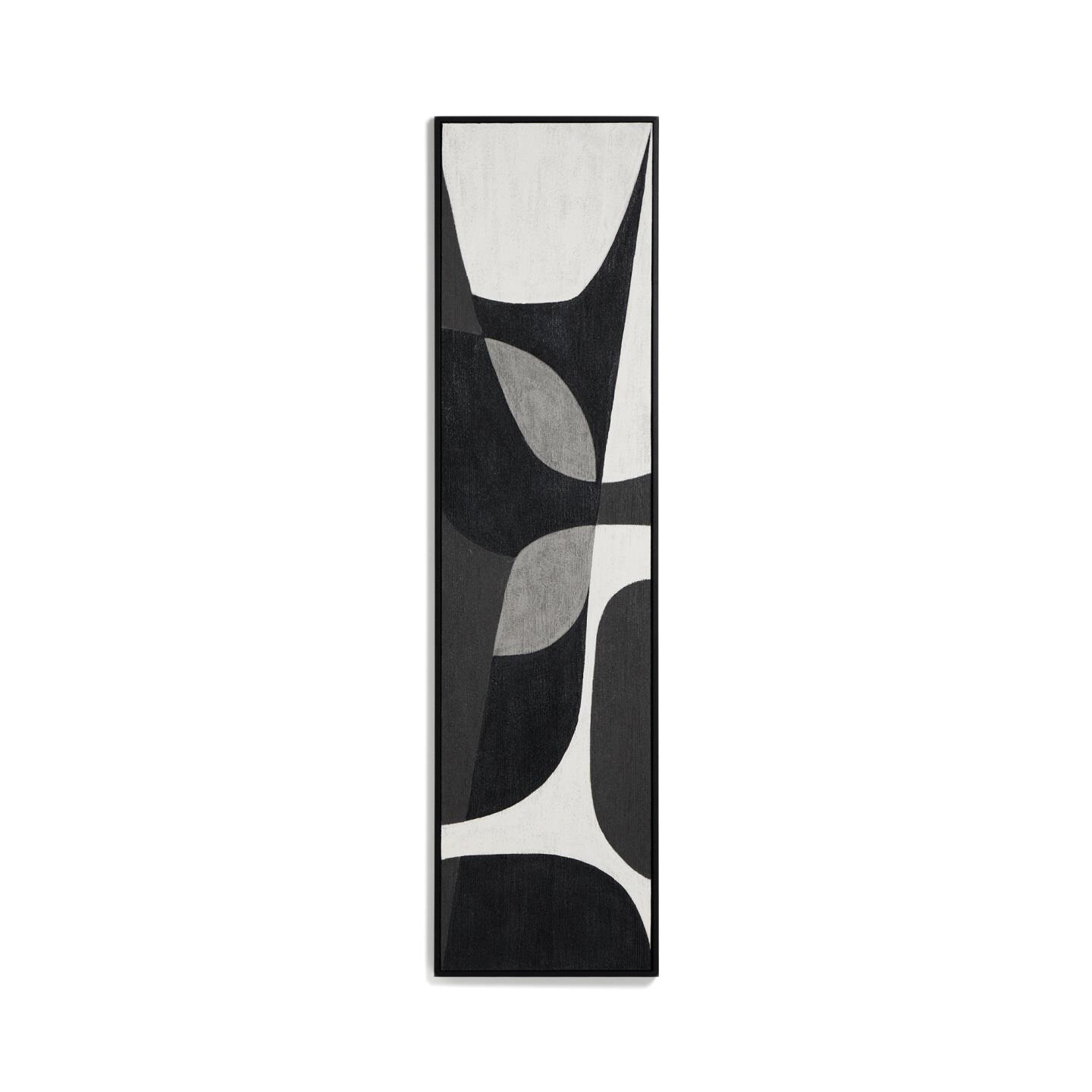 Kave Home Schilderij Onure 180 x 45cm - Zwart | Kave Home