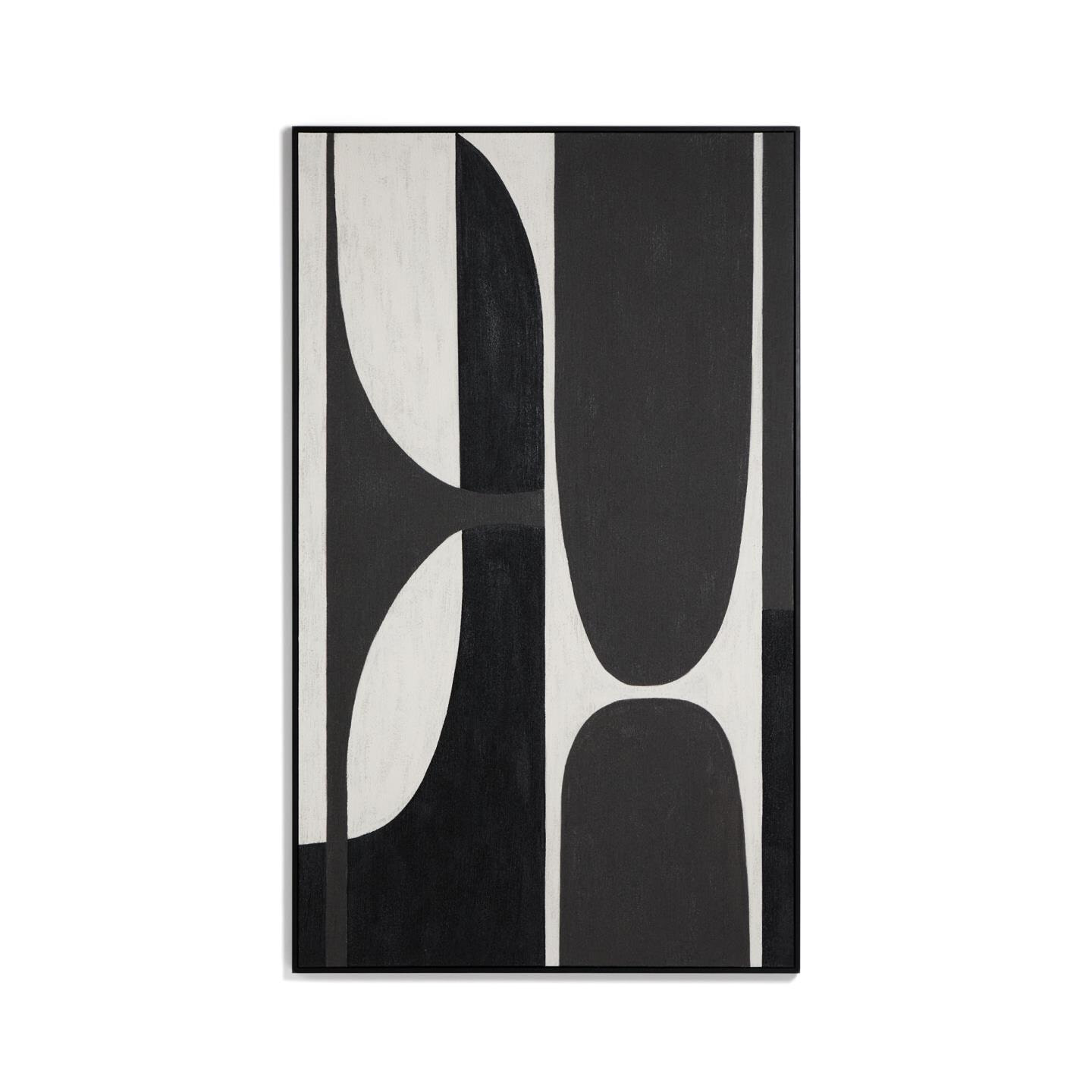 Kave Home Schilderij Onure 200 x 120cm - Zwart | Kave Home