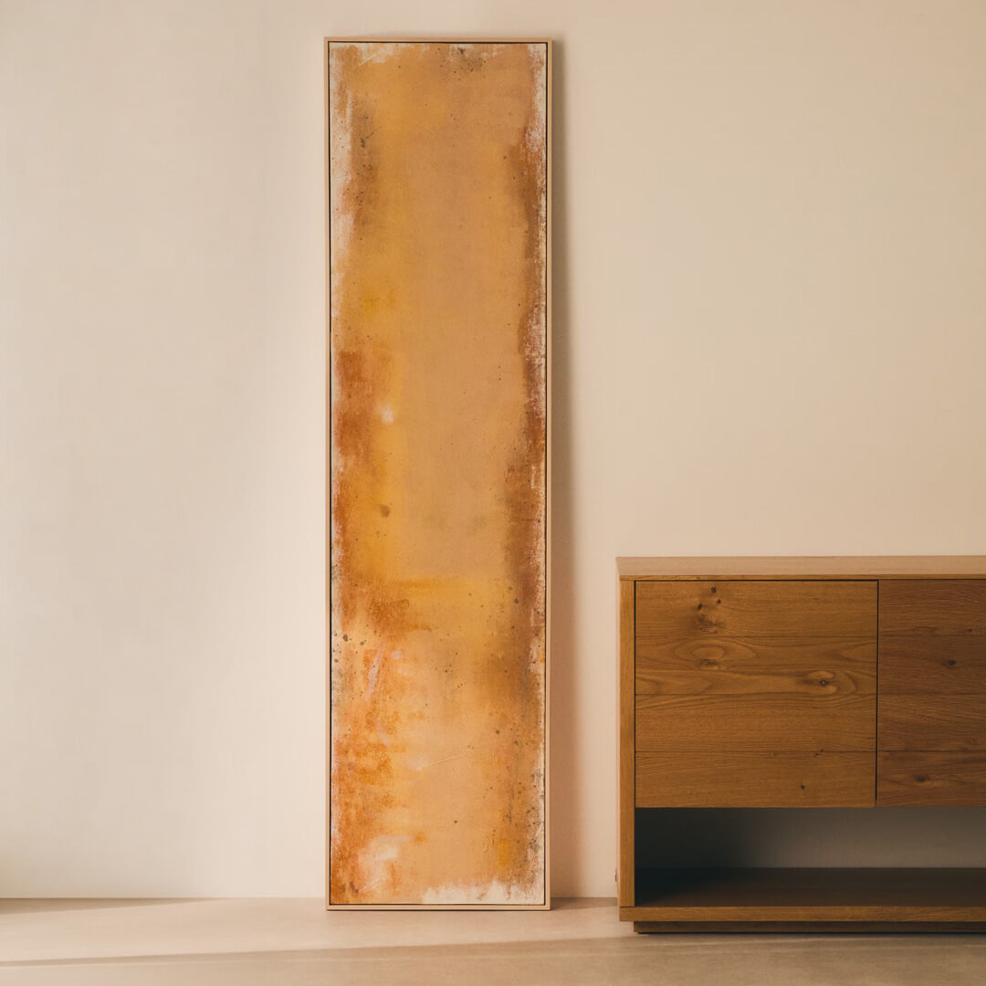 Kave Home Schilderij Selnar 182 x 47cm - Geel | Kave Home