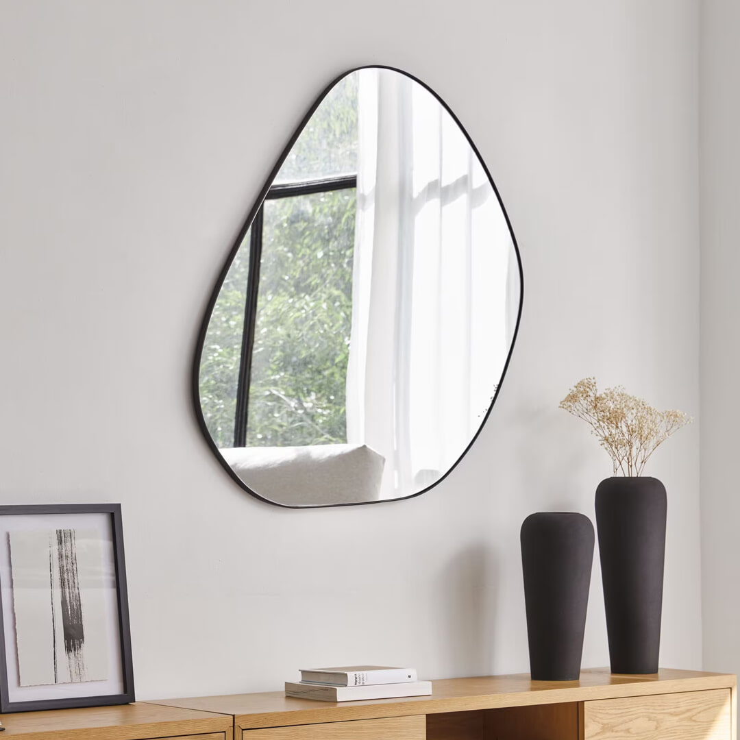 Kave Home Spiegel Anera 108 x 84cm - Zwart | Kave Home