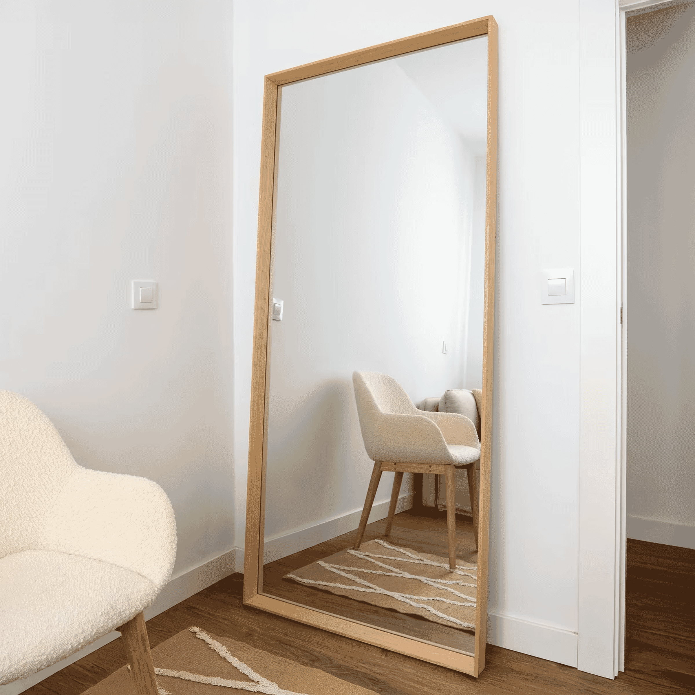 Kave Home Spiegel Nerina 180 x 80cm - Naturel - Passpiegel | Kave Home
