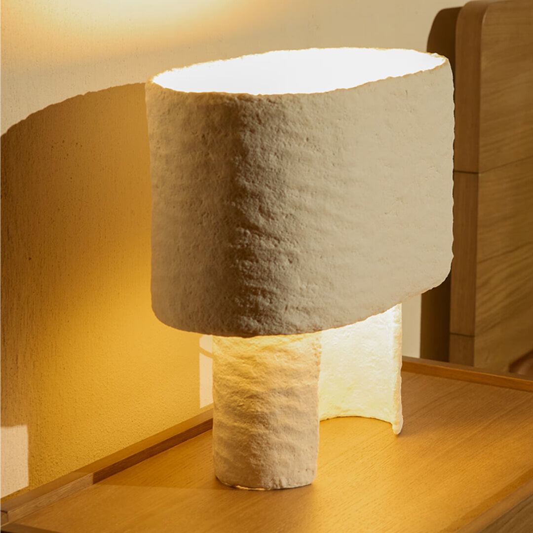 Kave Home Tafellamp Bedala Papier-maché