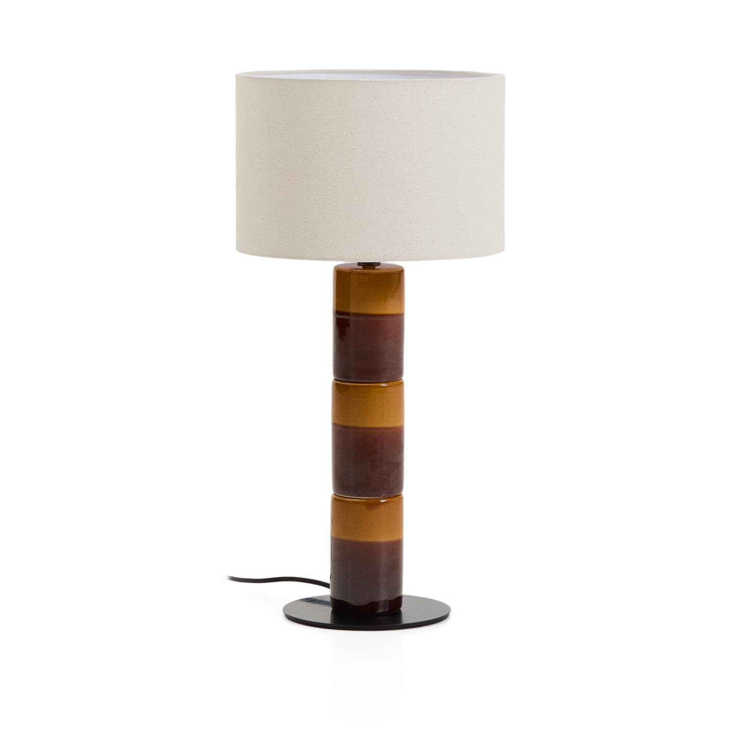 Kave Home Tafellamp Mavran Keramiek en stof - Meerkleurig | Kave Home