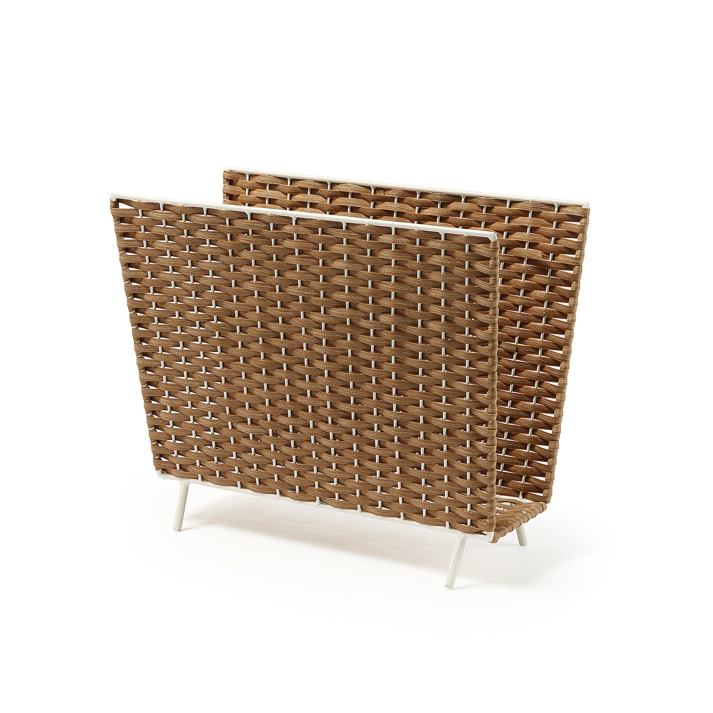 Kave Home Tijdschriftenhouder Shibori - wit | Kave Home