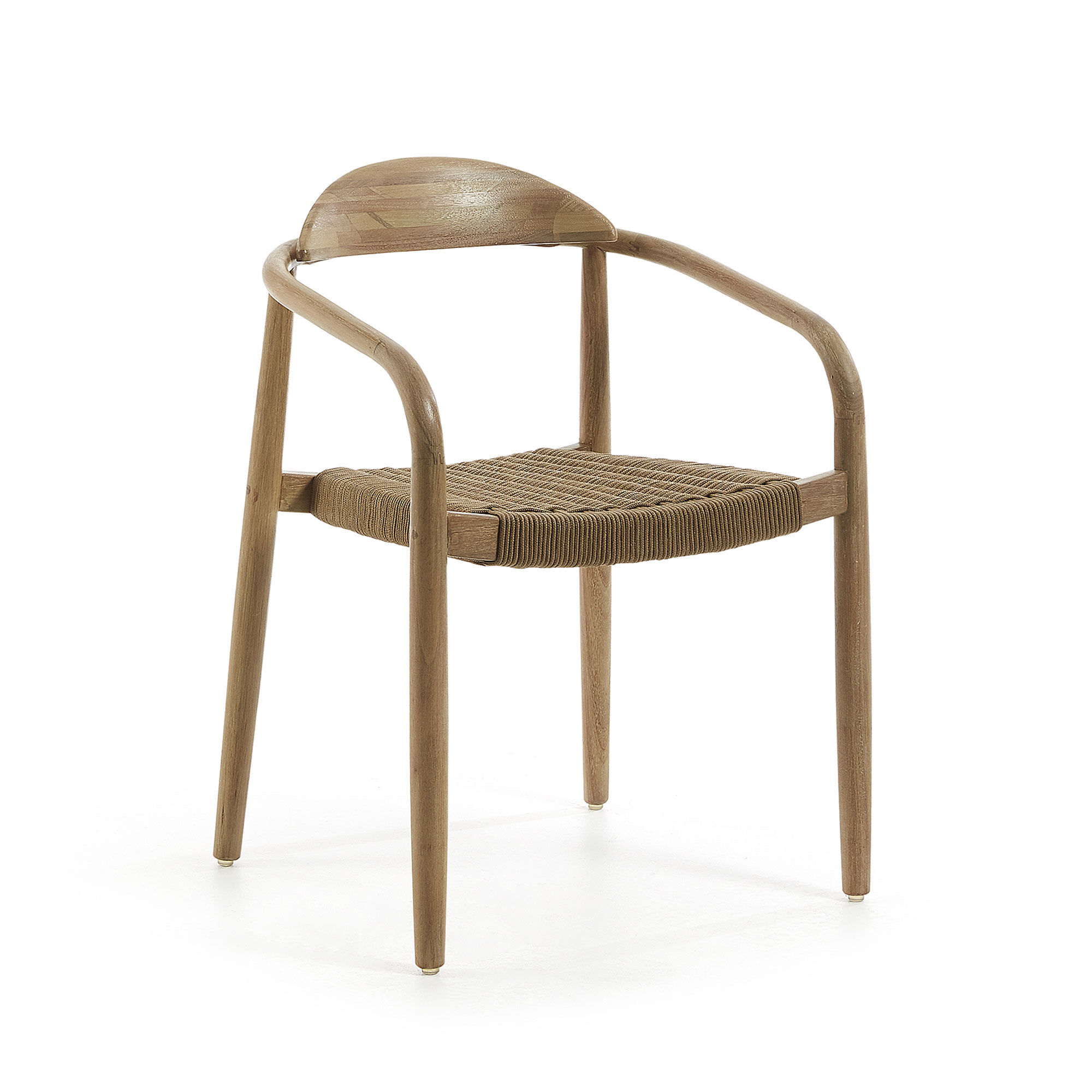 Kave Home Tuin / Eetkamerstoel Nina - Beige - Japandi | Kave Home